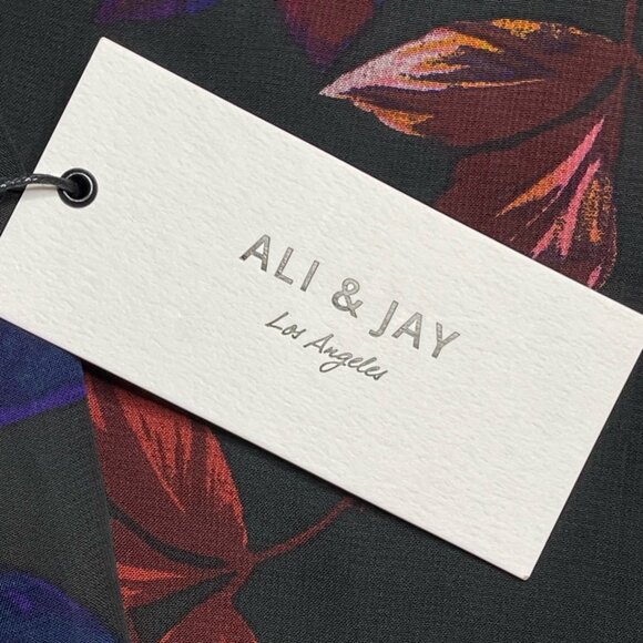 Ali & Jay Womens A Line Dress Multicolor Floral Mock Neck Long Sleeve Boho S New - Picture 6 of 7